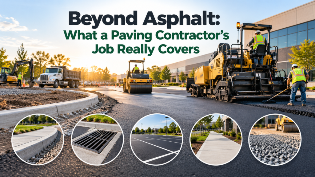 Beyond Asphalt: What a Paving Contractor's Job Really Covers